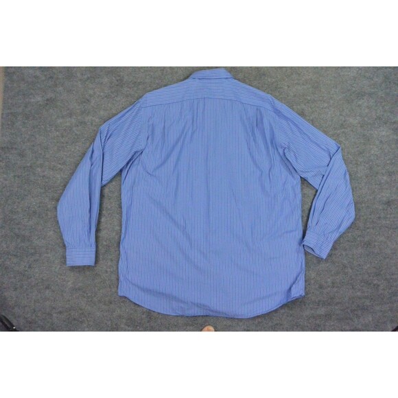 Polo Ralph Lauren Shirt Mens Large‎ Blue Stripe Merrin - Picture 3 of 9